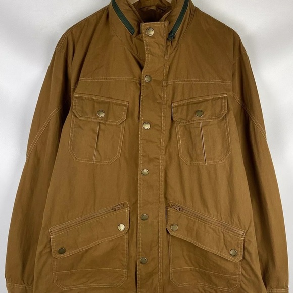 Orvis Brown Field Military Jacket with Sturdy Canvas - Picture 8 of 10